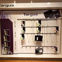 Bespoke Targus Display, courtesy of D&A Design Contracts